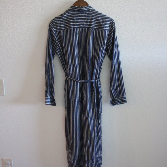 Gap Midi Denim/Cream Striped Shirtdress - Picture 5 of 5